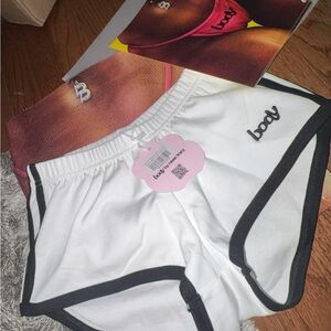 body by raven tracy White and Black Shorts
